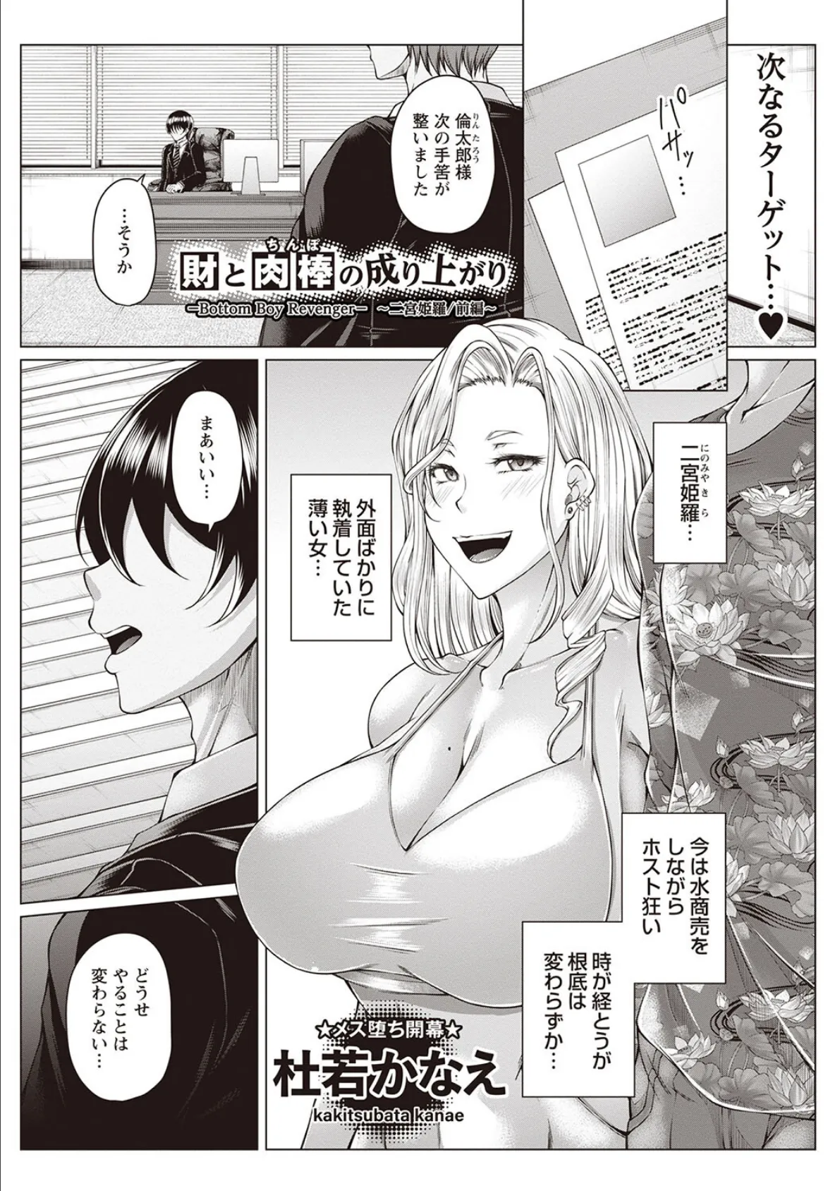 財と肉棒(ちんぽ)の成り上がり―Bottom Boy Revenger―〜二宮姫羅/前編〜