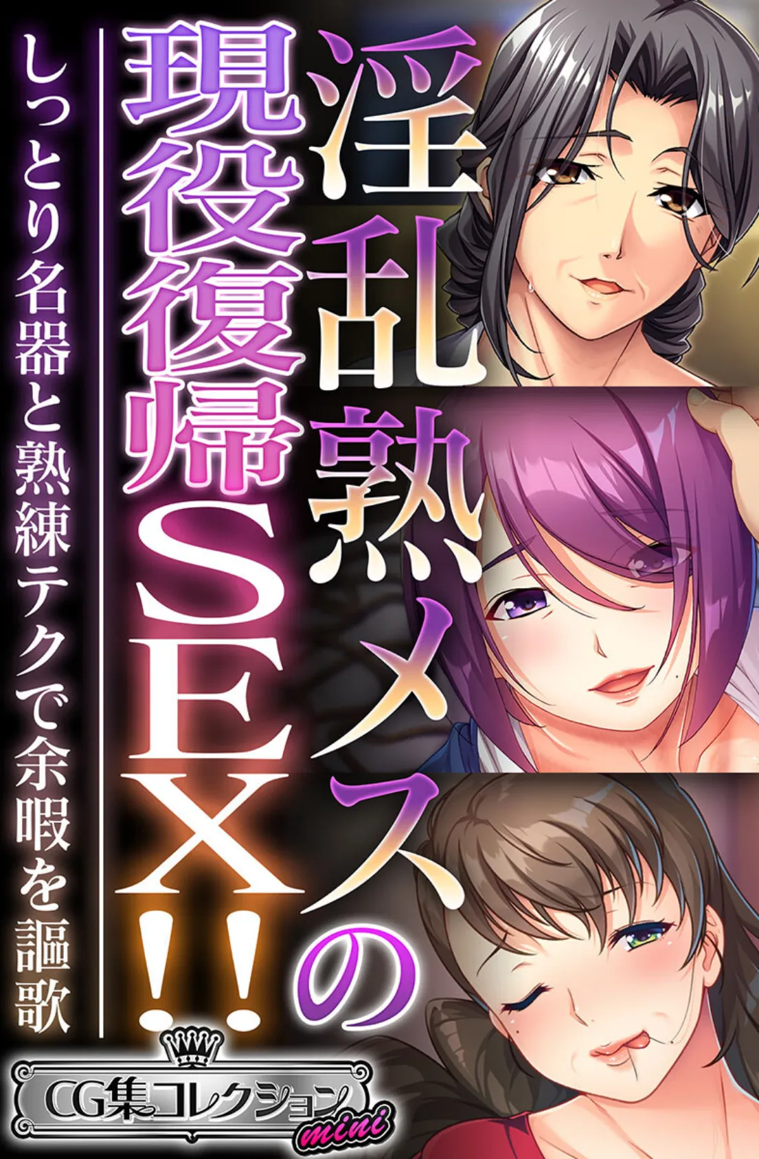淫乱熟メスの現役復帰SEX!! 〜しっとり名器と熟練テクで余暇を謳歌〜【CG集コレクション ミニ】