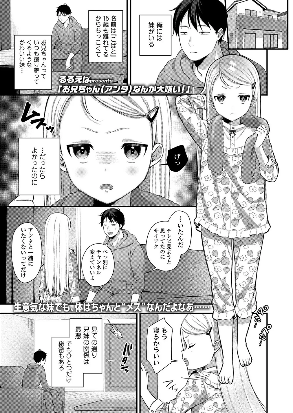 お兄ちゃん(アンタ)なんか大嫌い!