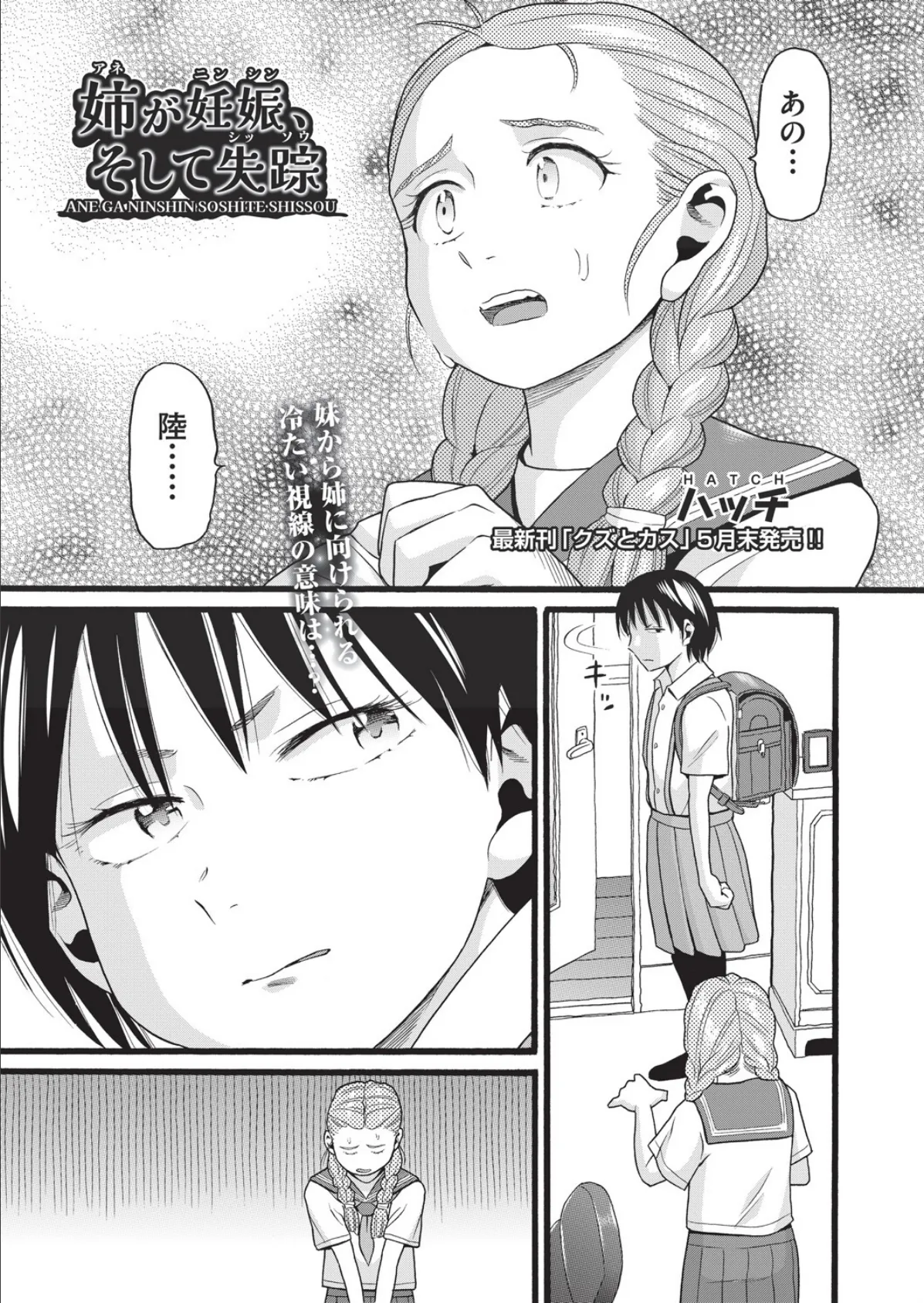 姉が妊娠、そして失踪