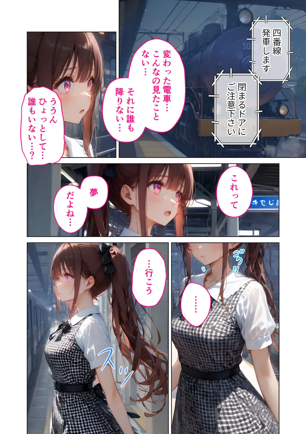 怪異に堕ちる姫 〜淫猥うさぎの夢電車〜 モザイク版 4ページ