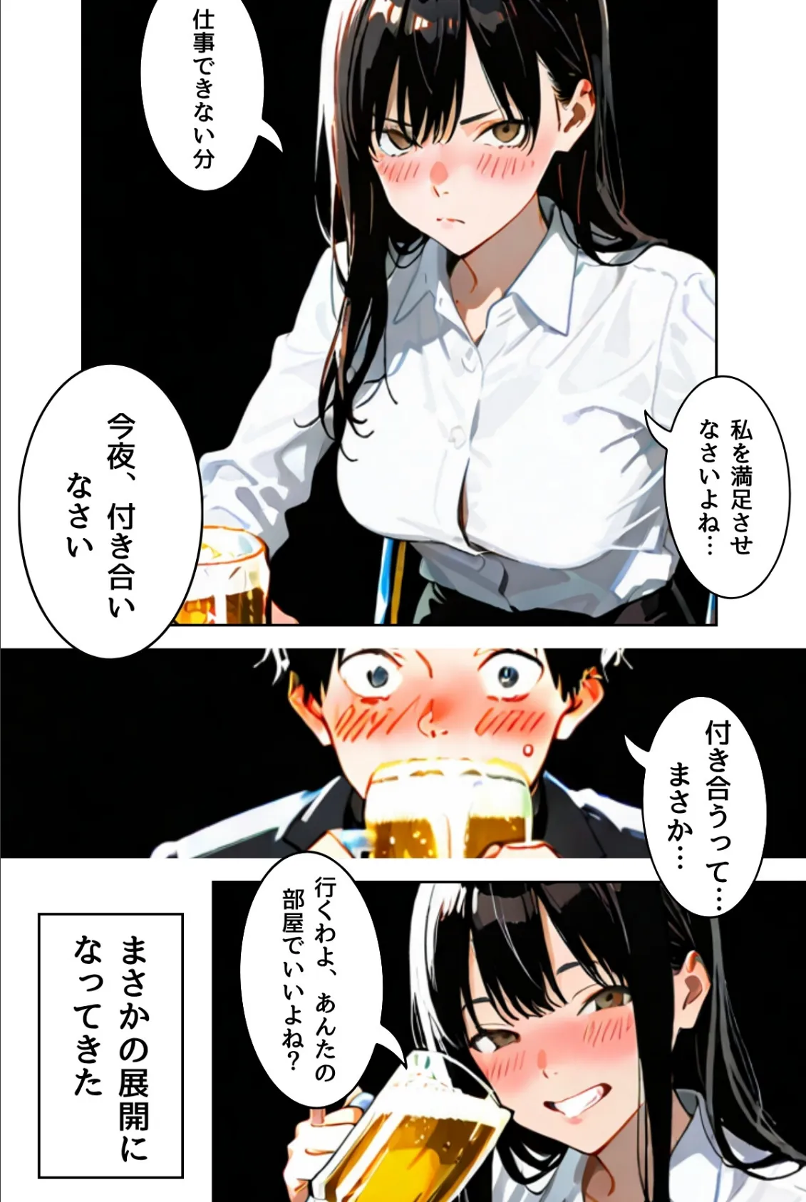 OLレイナ、残業の果てに 〜ツンデレ上司と部下の夜〜(フルカラー) 25ページ