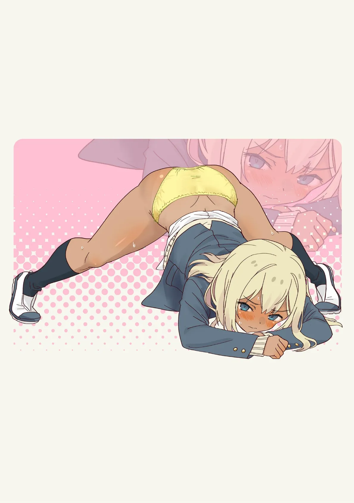 ギャル崎さんにジャンケンで勝ったらパンツ下ろしてくれた 4巻 6ページ