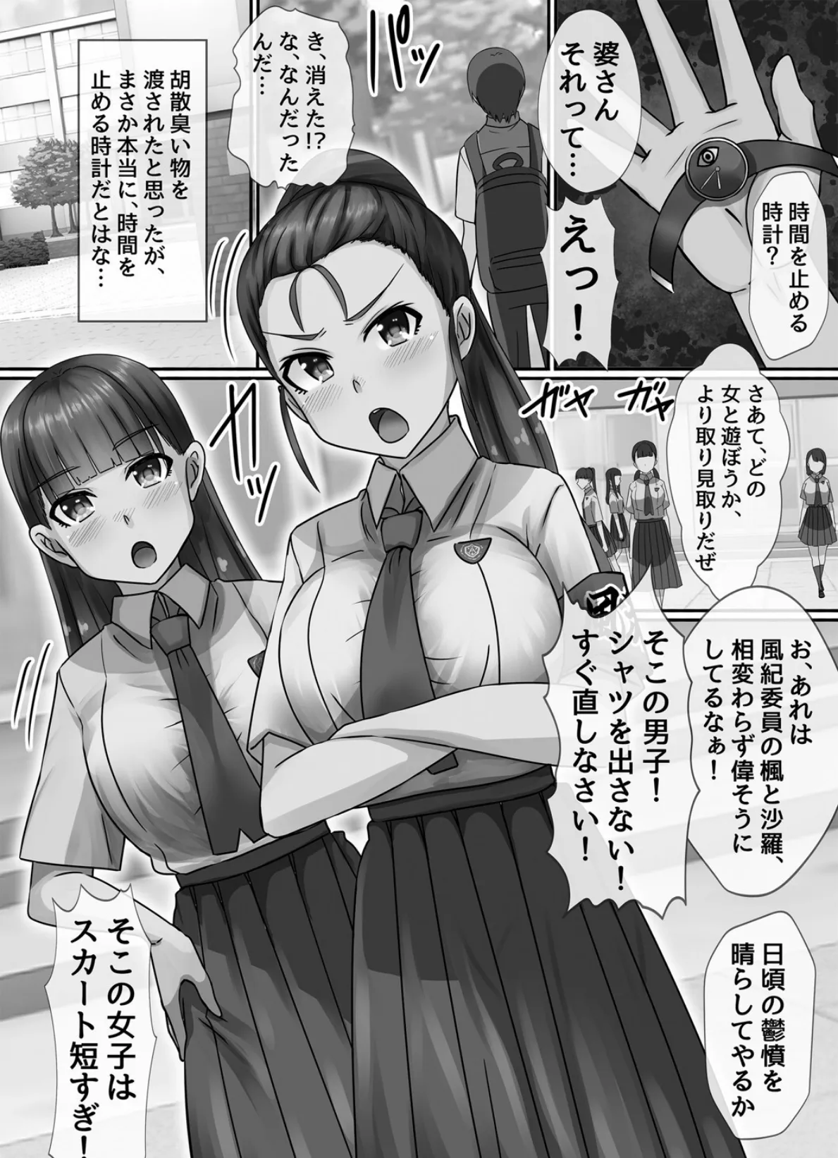 時間停止学園で女体ハーレム 8ページ