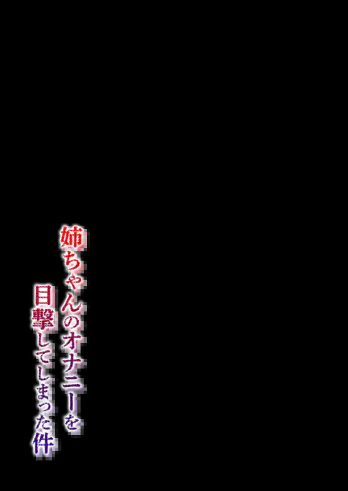 姉ちゃんのオナニーを目撃してしまった件(3) 2ページ