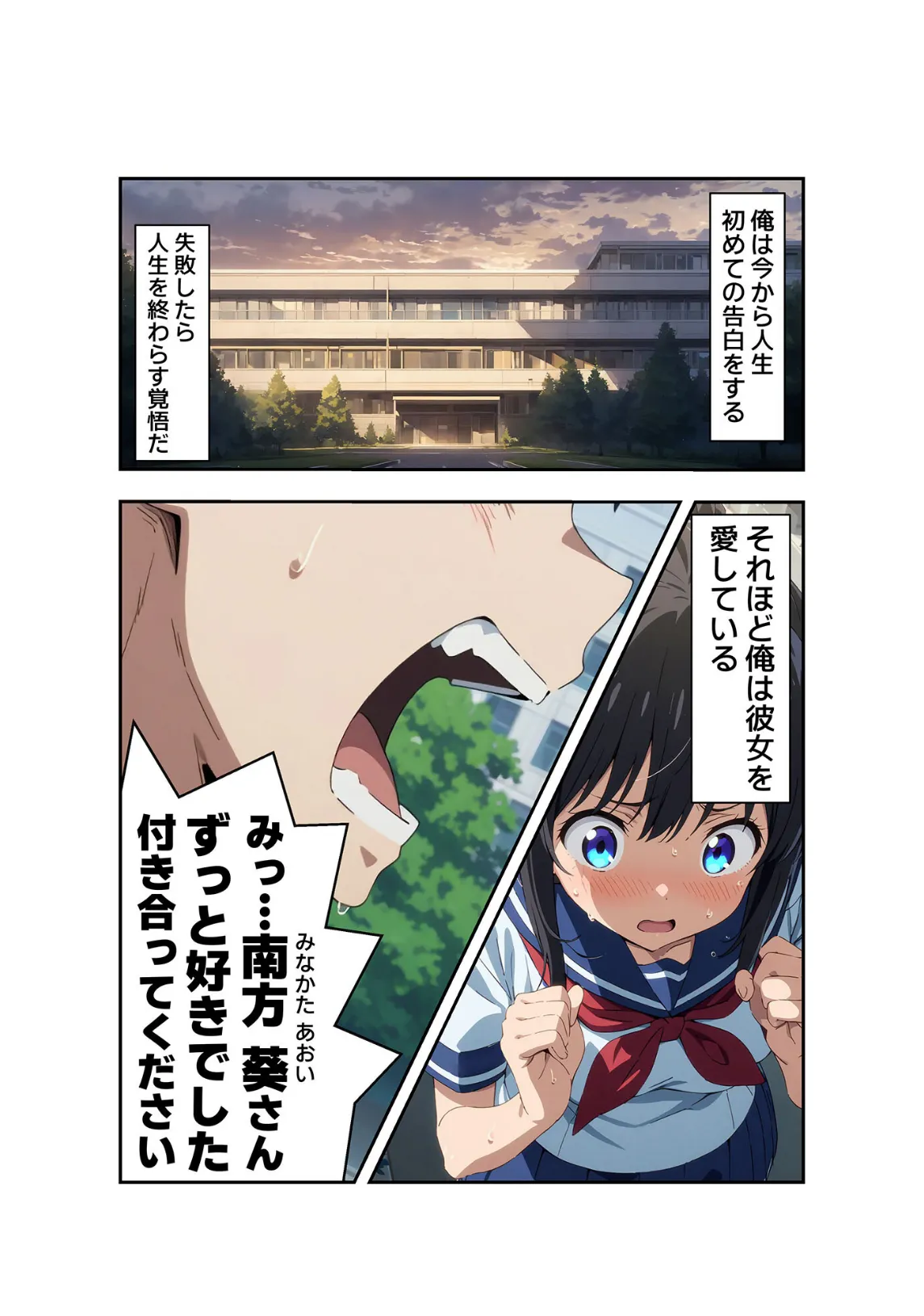 びしょ濡●●● 第1被害者 南方 葵【単話】 (1) モザイク版 3ページ