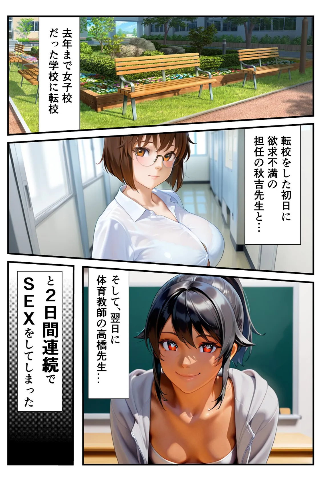 快楽学園 どすけべ先生とハメ放題!3〜国語教師 篠原璃子〜 2ページ