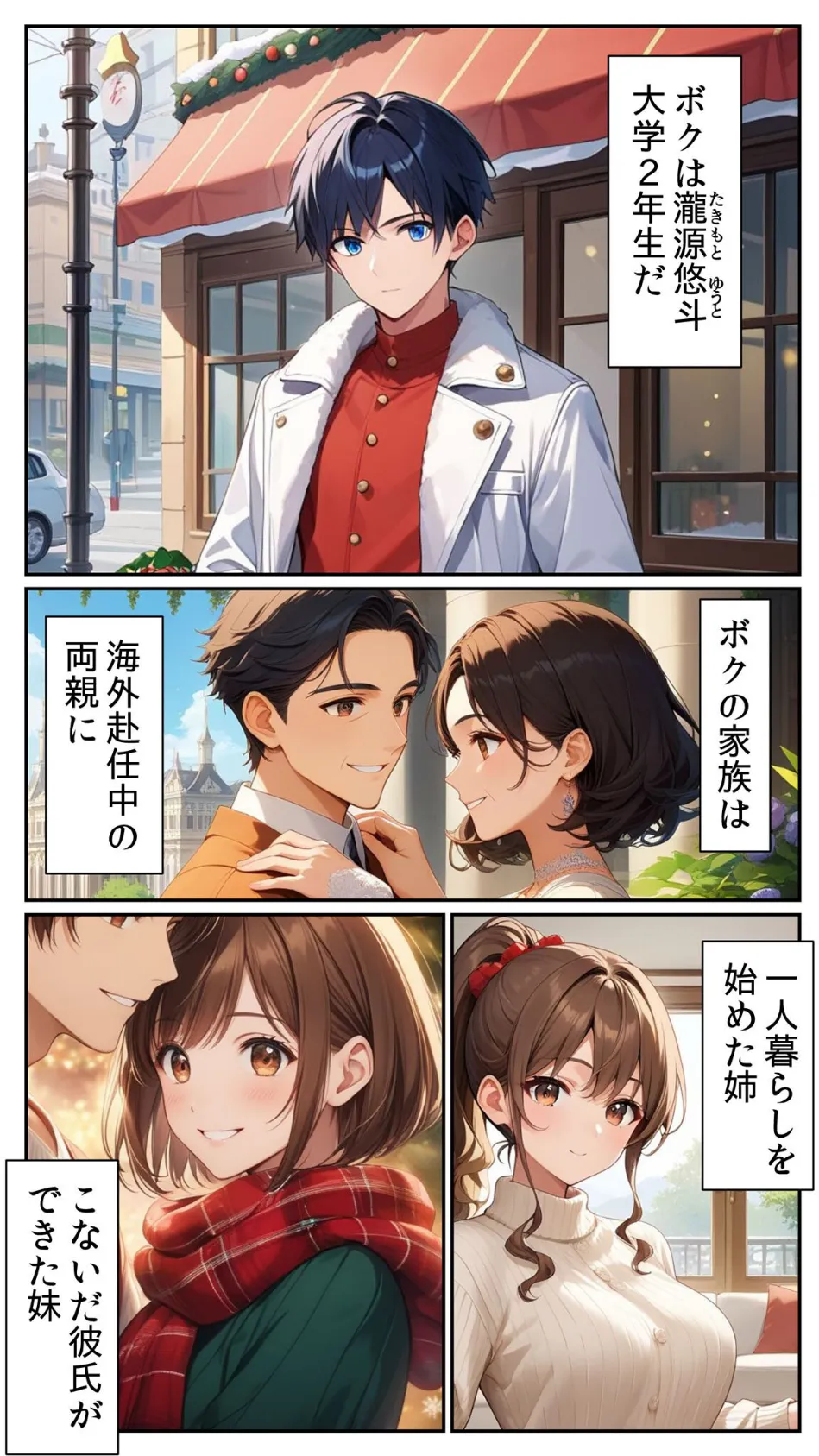 クリスマスぼっちを覚悟したボクが何故か姉の友人に童貞を奪われた話 モザイク版 3ページ