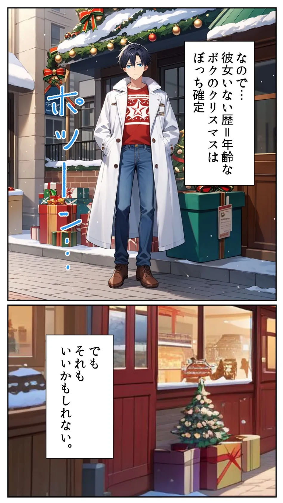 クリスマスぼっちを覚悟したボクが何故か姉の友人に童貞を奪われた話 モザイク版 4ページ