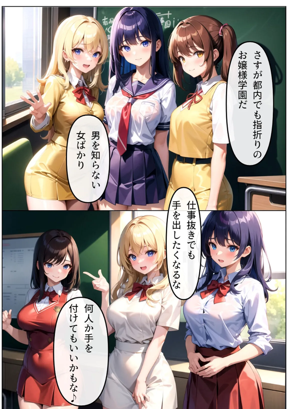 狙われた学園 清純な乙女が淫らに堕ちていく モザイク版 4ページ