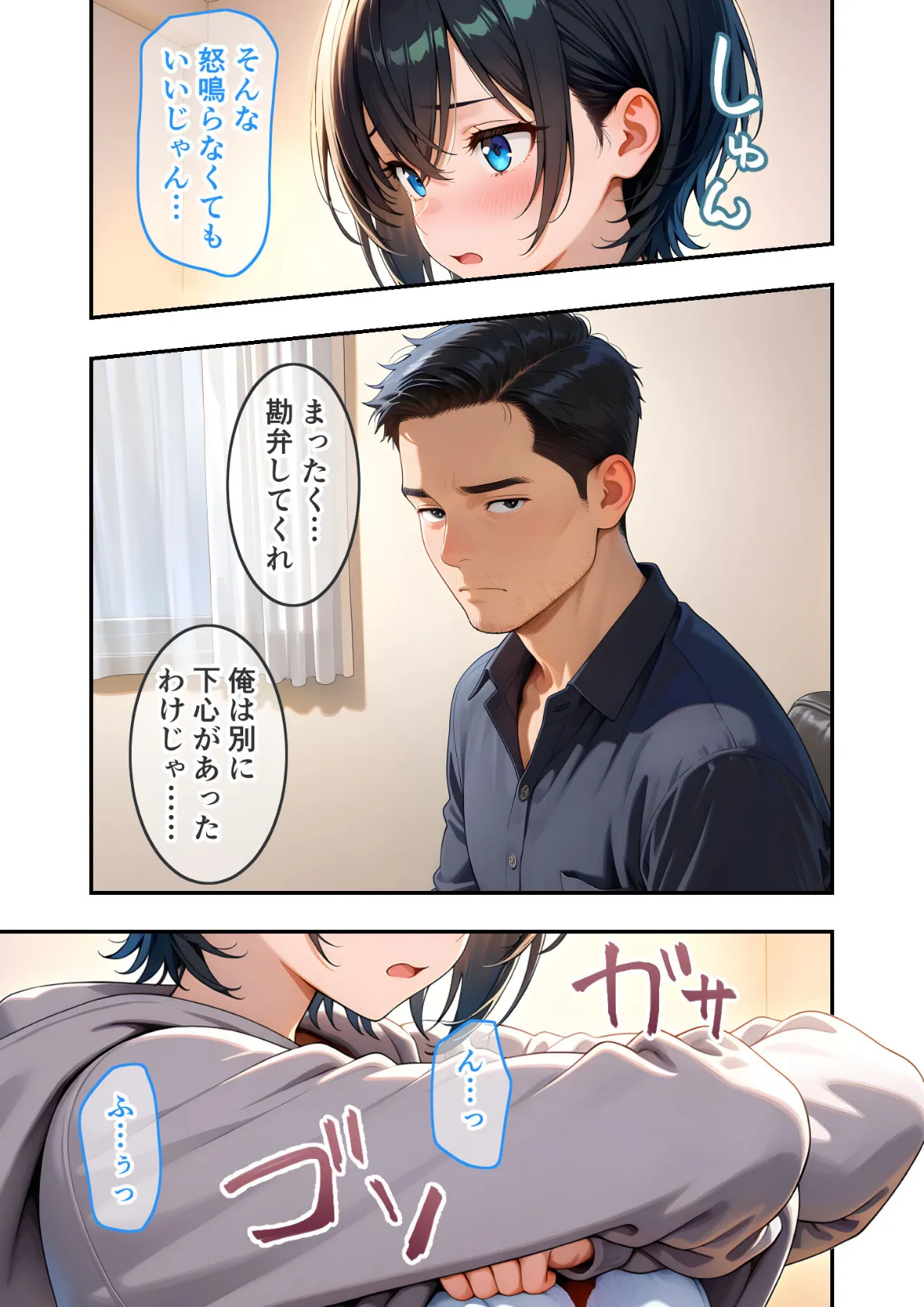 ダウナー家出娘のHな恩返し 第1話〜低血糖JDはドーナツとおじさんが好き〜 モザイク版 13ページ