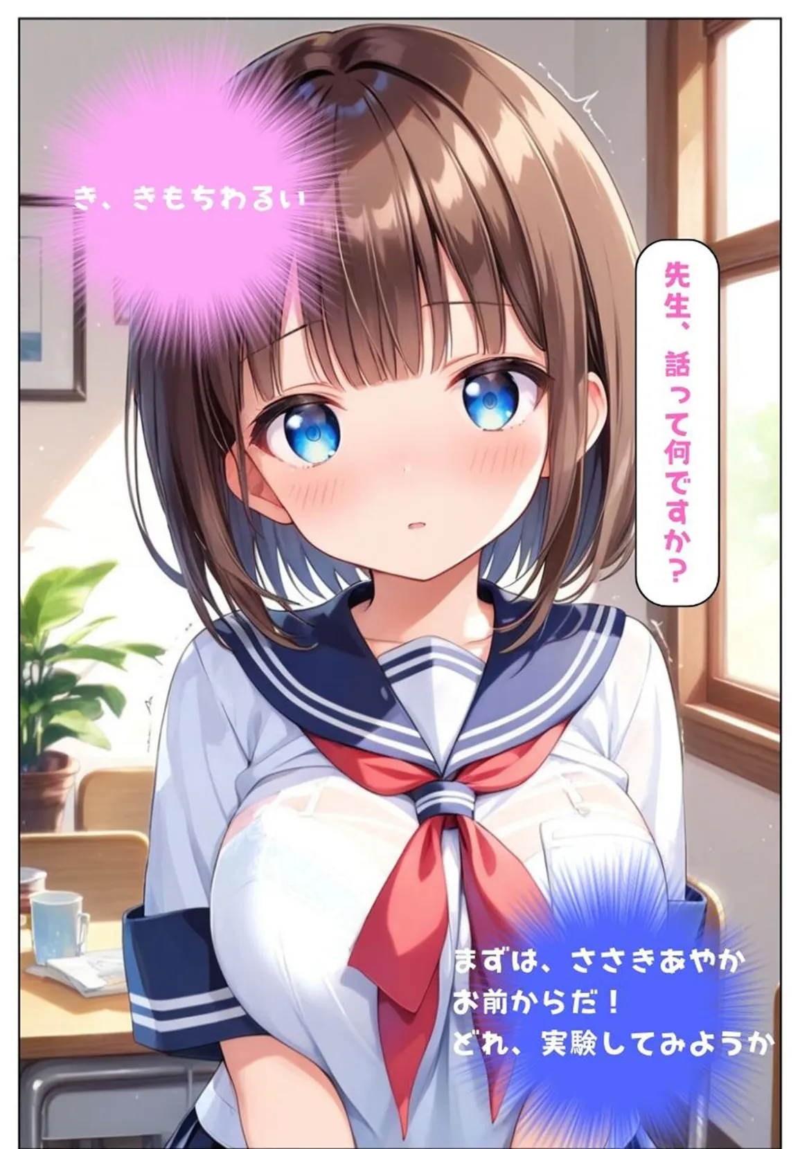 キモおじ●●の性教育●●学園。●●香水でヤリまくる話。 モザイク版 7ページ