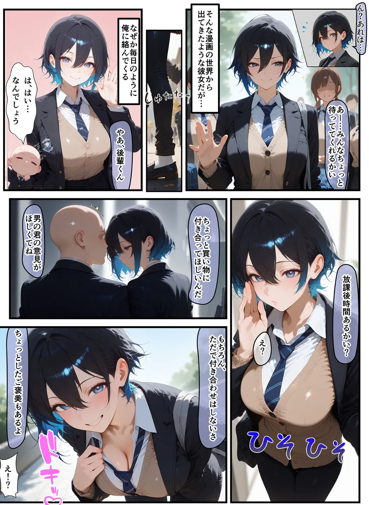 女学園の王子様♀の百合ハーレムの竿係になった モザイク版 7ページ