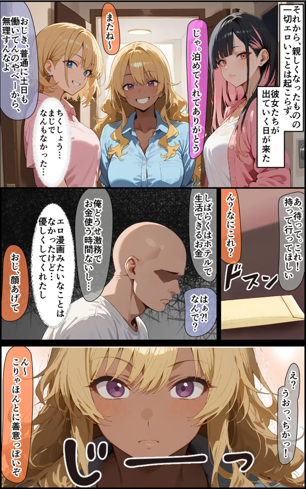 3人のギャルを泊めてみたら、あまあまスケベハーレムが始まったし、ヒモにしようと貢いでくる モザイク版 6ページ